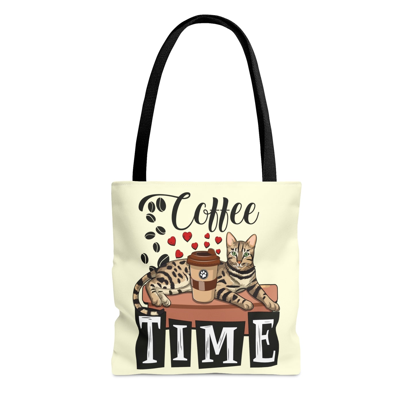 C☕ffee Beans & L❤️VE Hearts Tote Bag