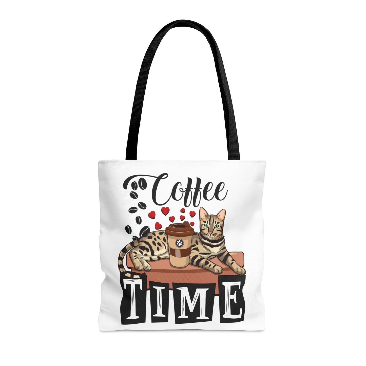 C☕ffee Beans & L❤️VE Hearts Tote Bag