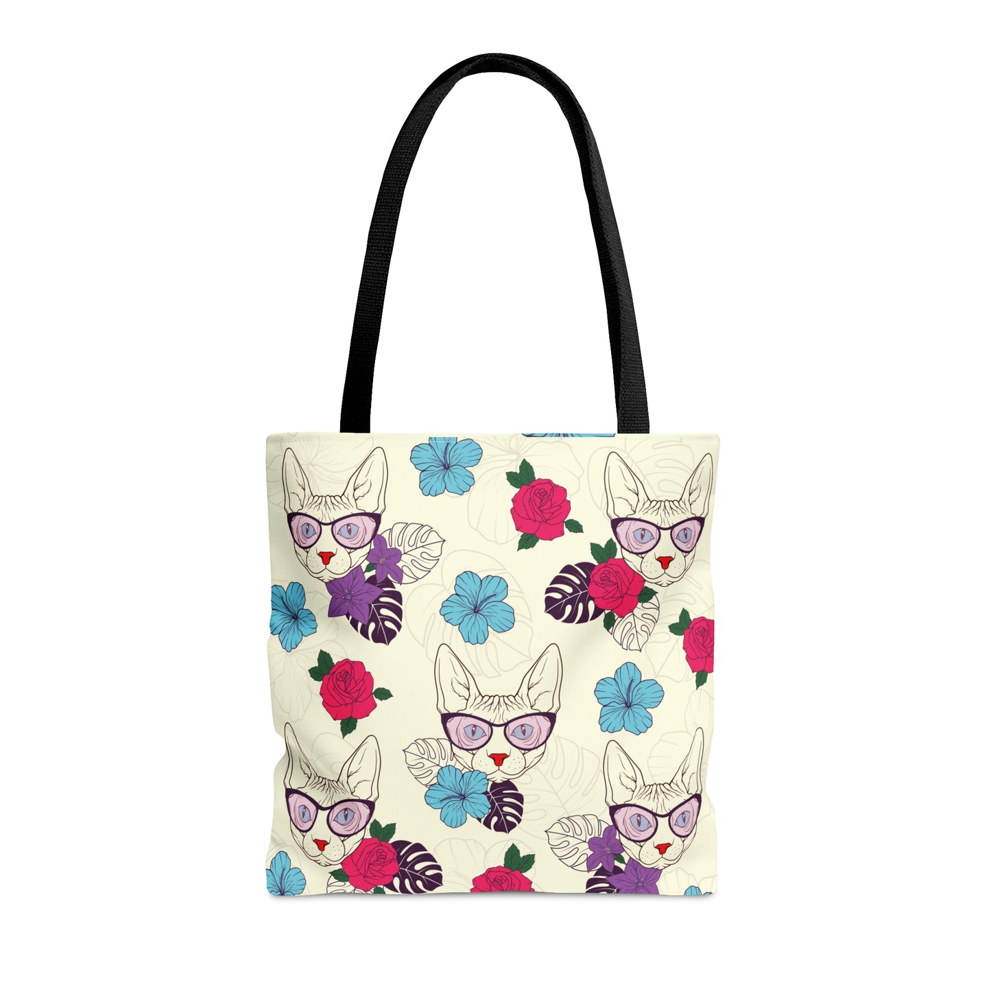 Flower Sphynx Tote Bag