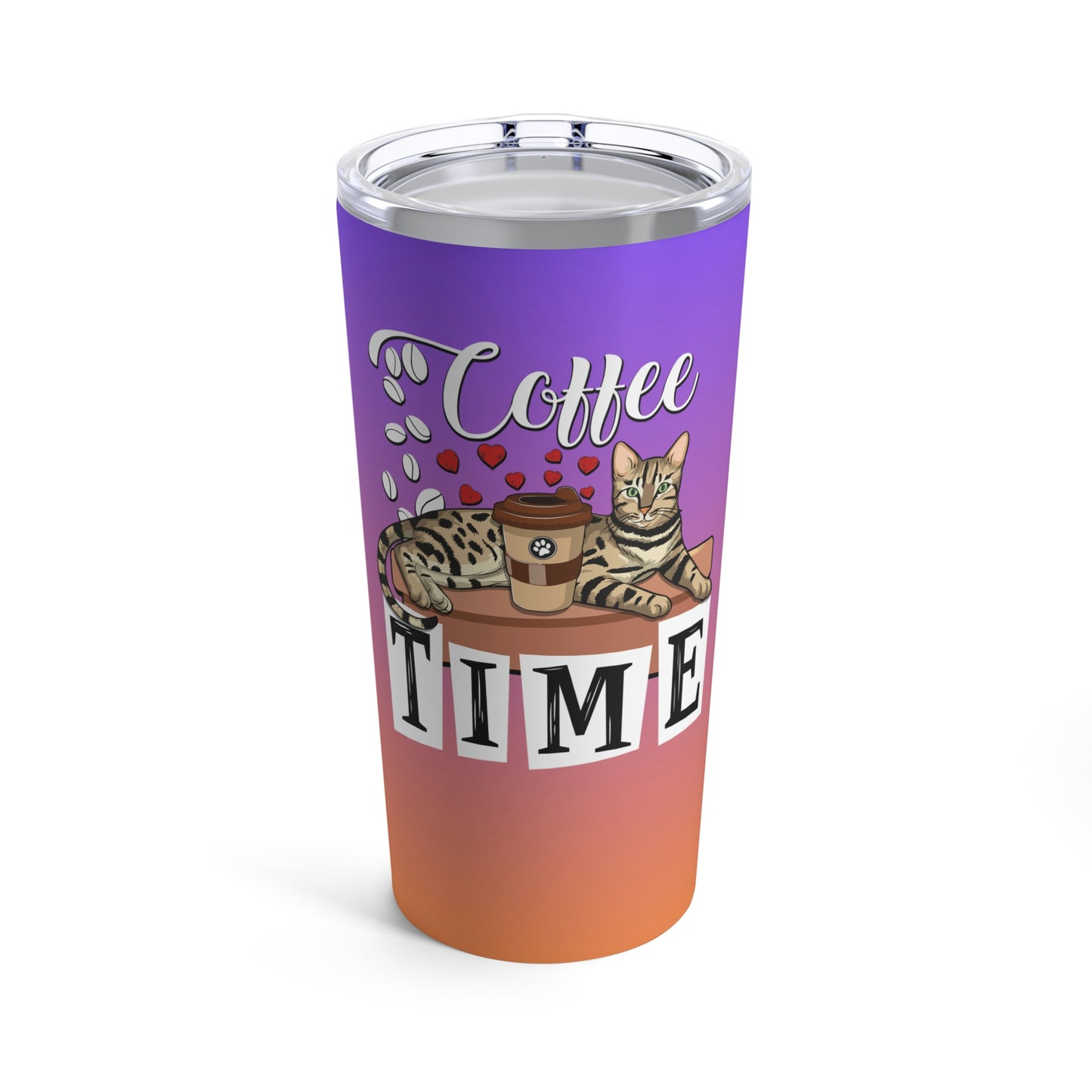 Coffee time Purple Tumbler 20oz