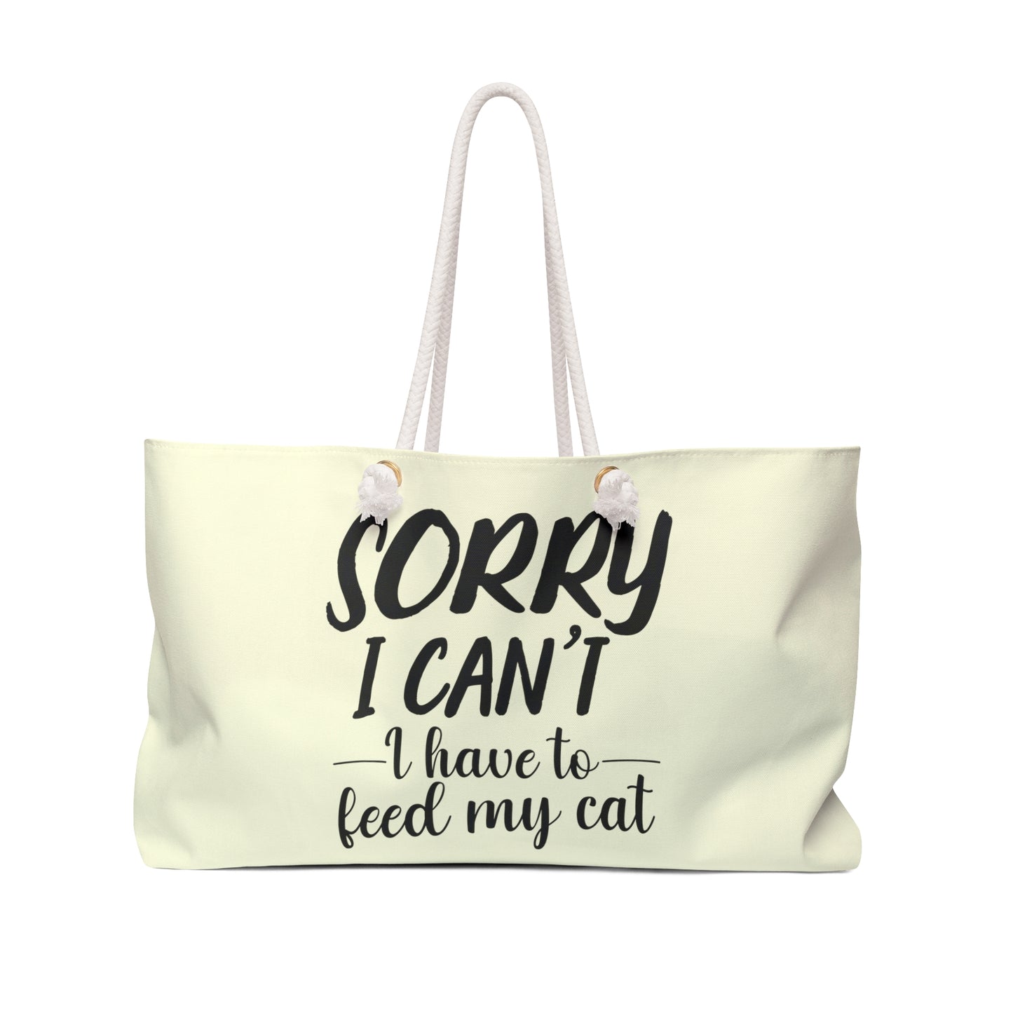 Feed My Cat Weekender Bag