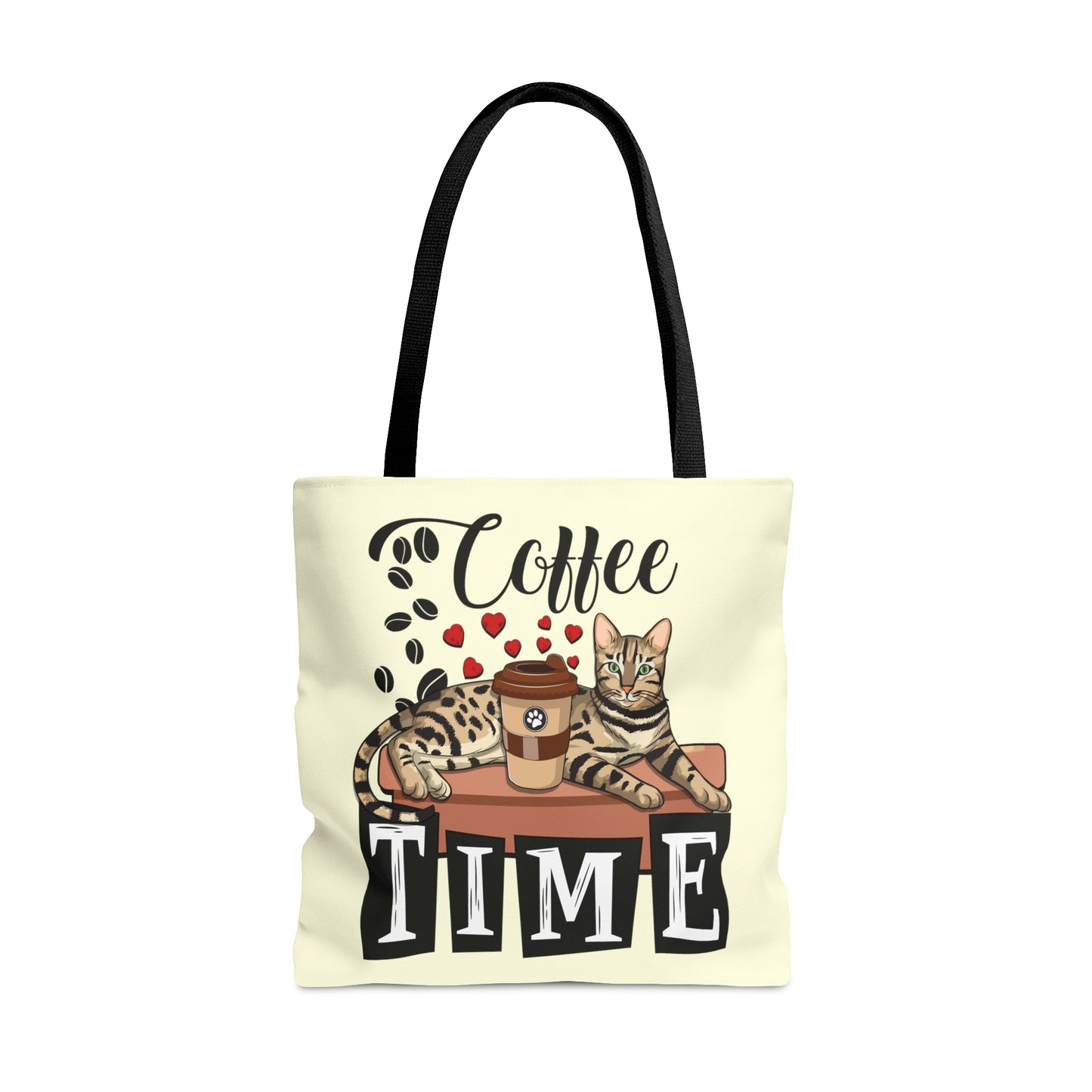 C☕ffee Beans & L❤️VE Hearts Tote Bag