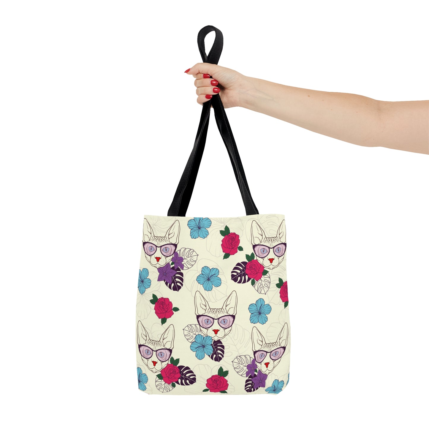 Flower Sphynx Tote Bag