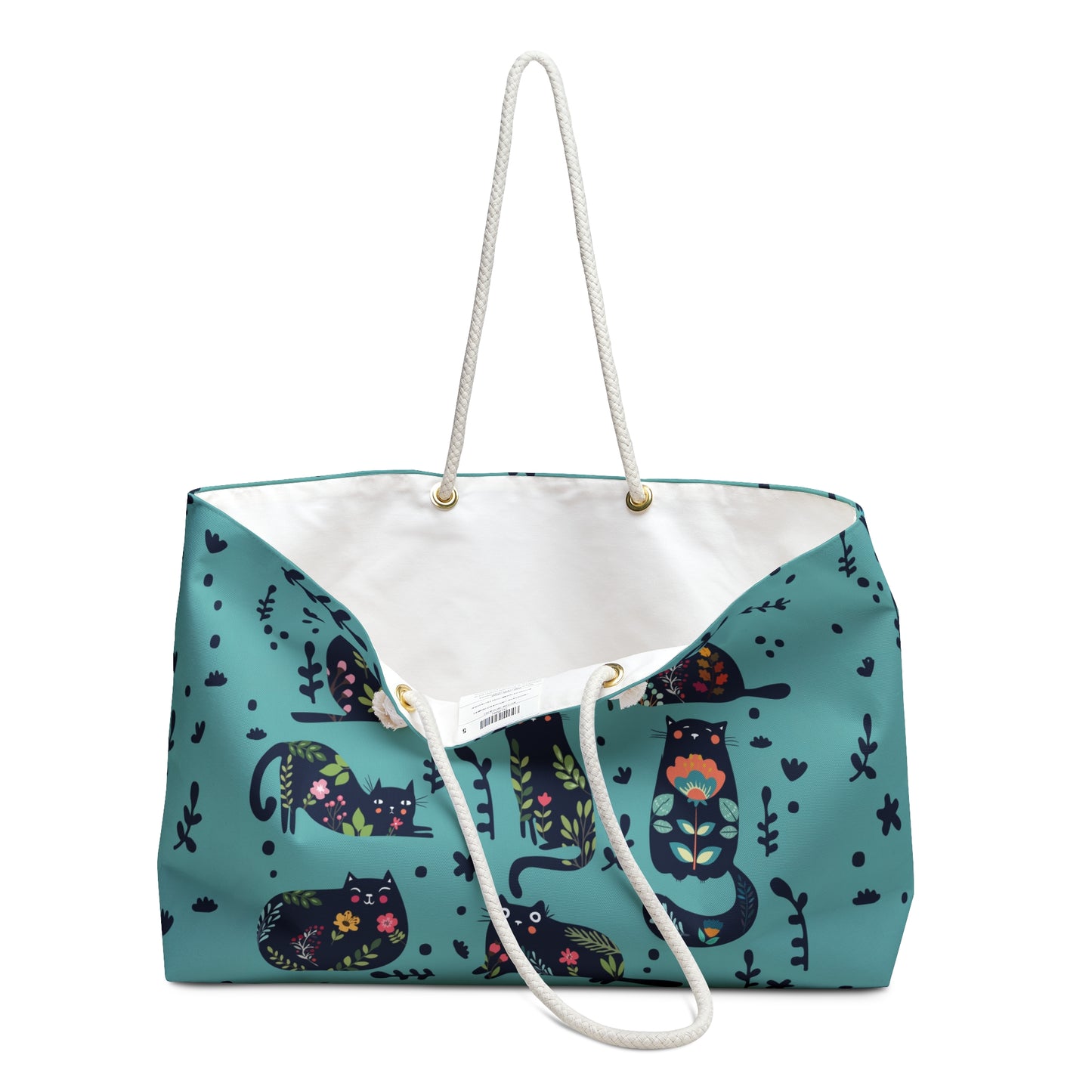 Abstract On Blue Weekender Bag