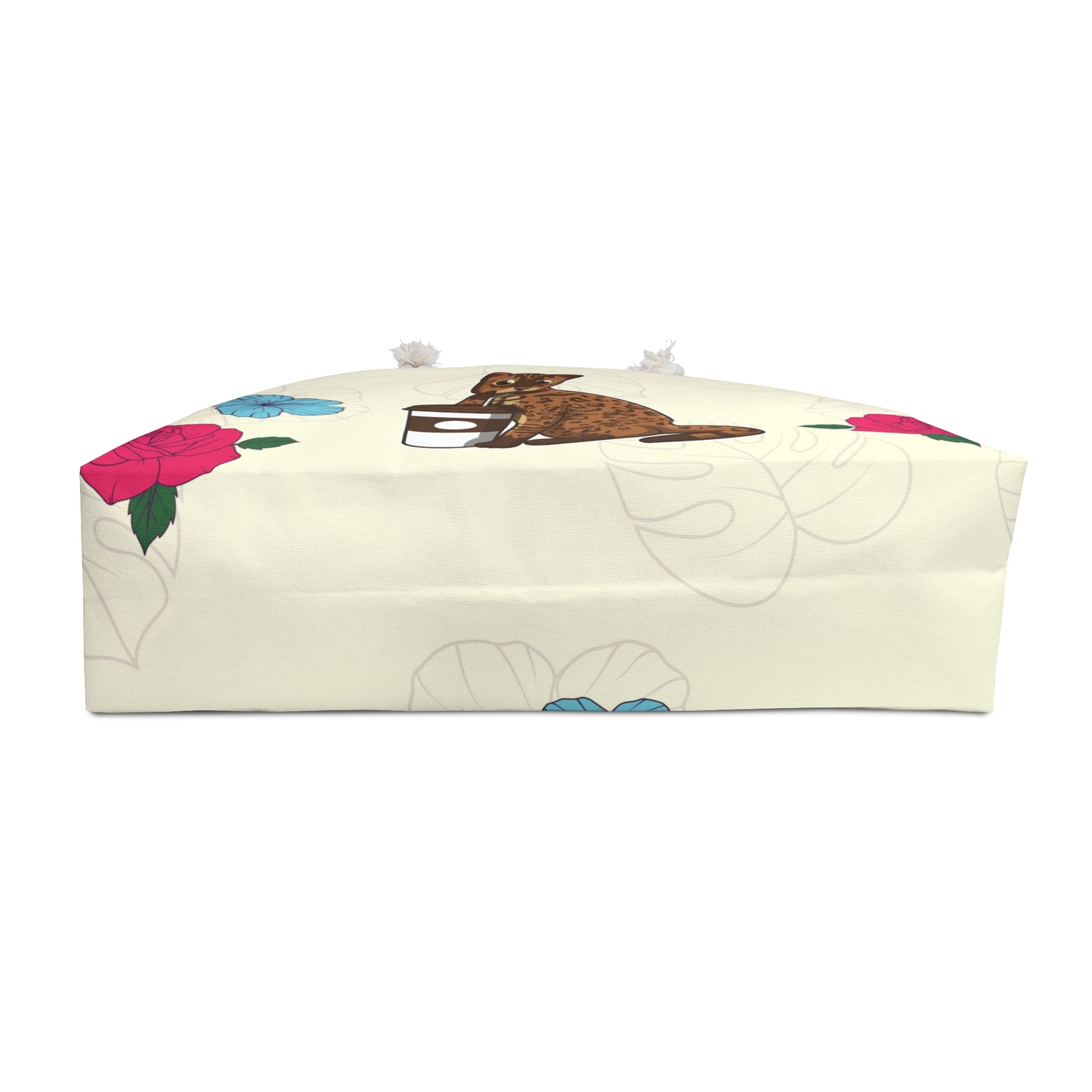 Drinking Cat Weekender Bag (Cream)