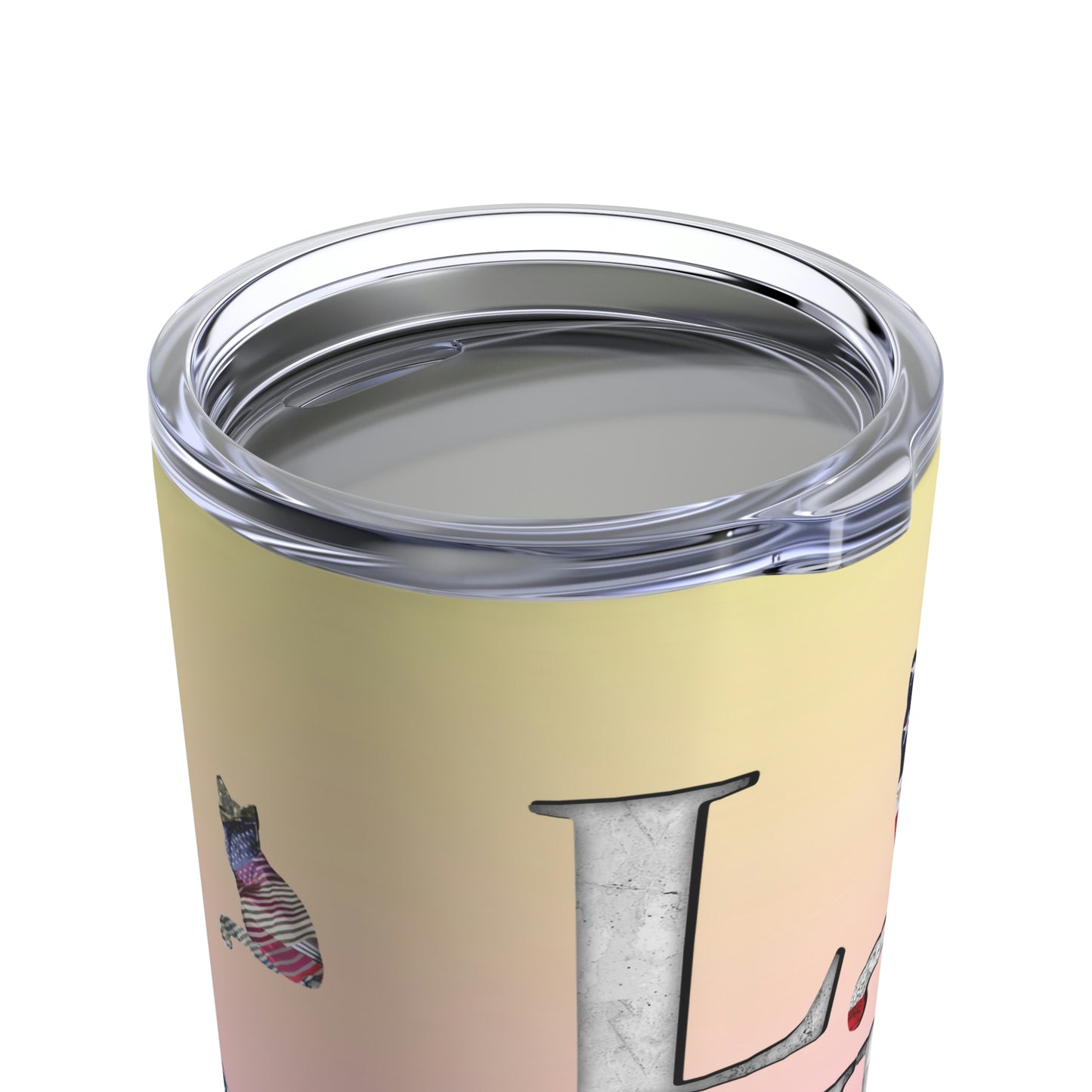 LOVE USA Pink Tumbler 20oz