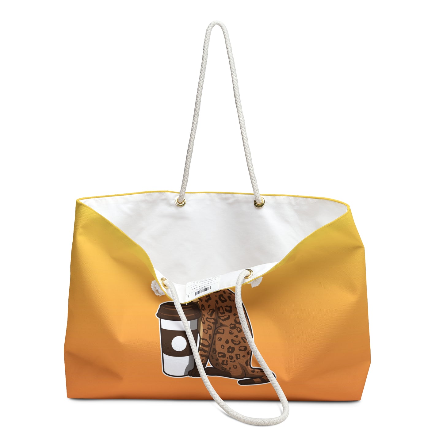 Drinking Cat Weekeknder Bag (Yellow)