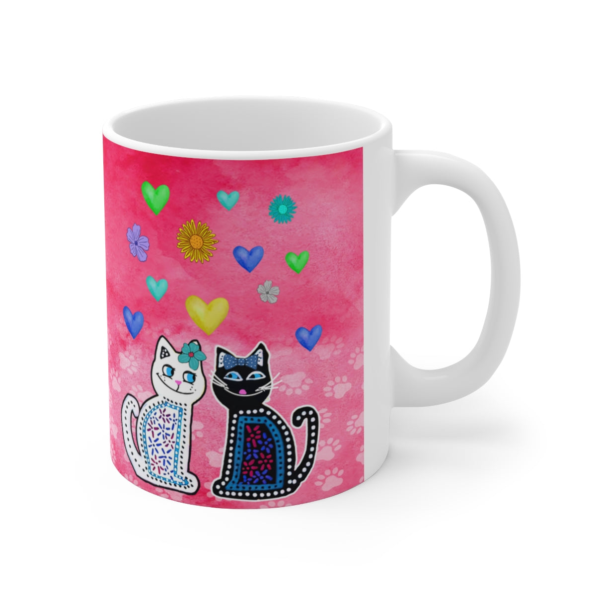 Hearts Mug (White)