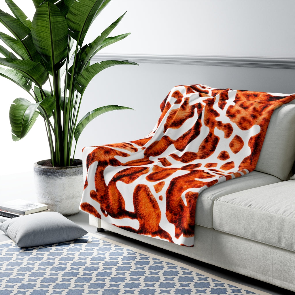 Bengal Light Brown Fleece Blanket.