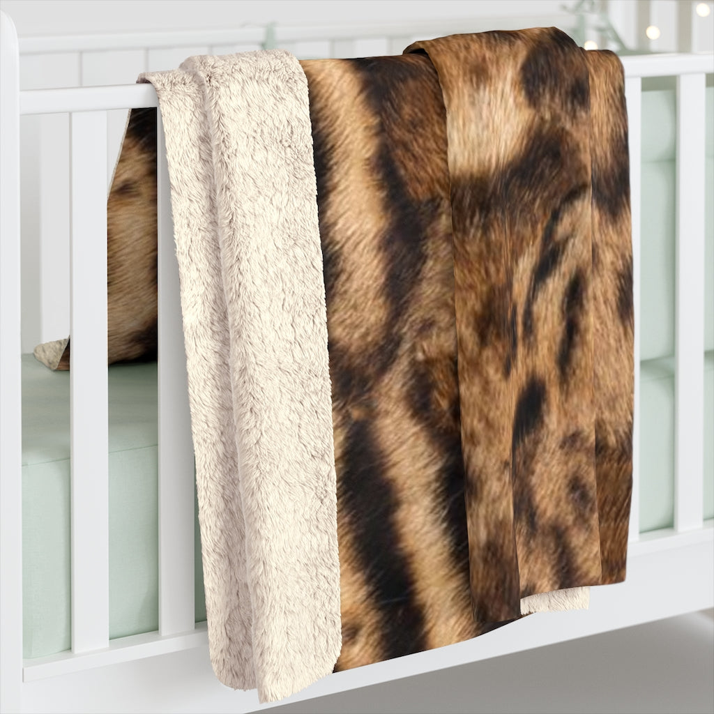 Bengal Natural Brown Fleece Blanket