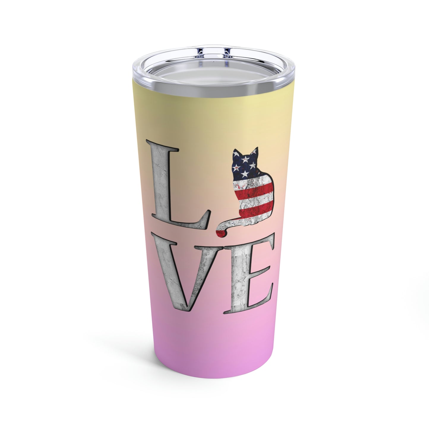 LOVE USA Pink Tumbler 20oz