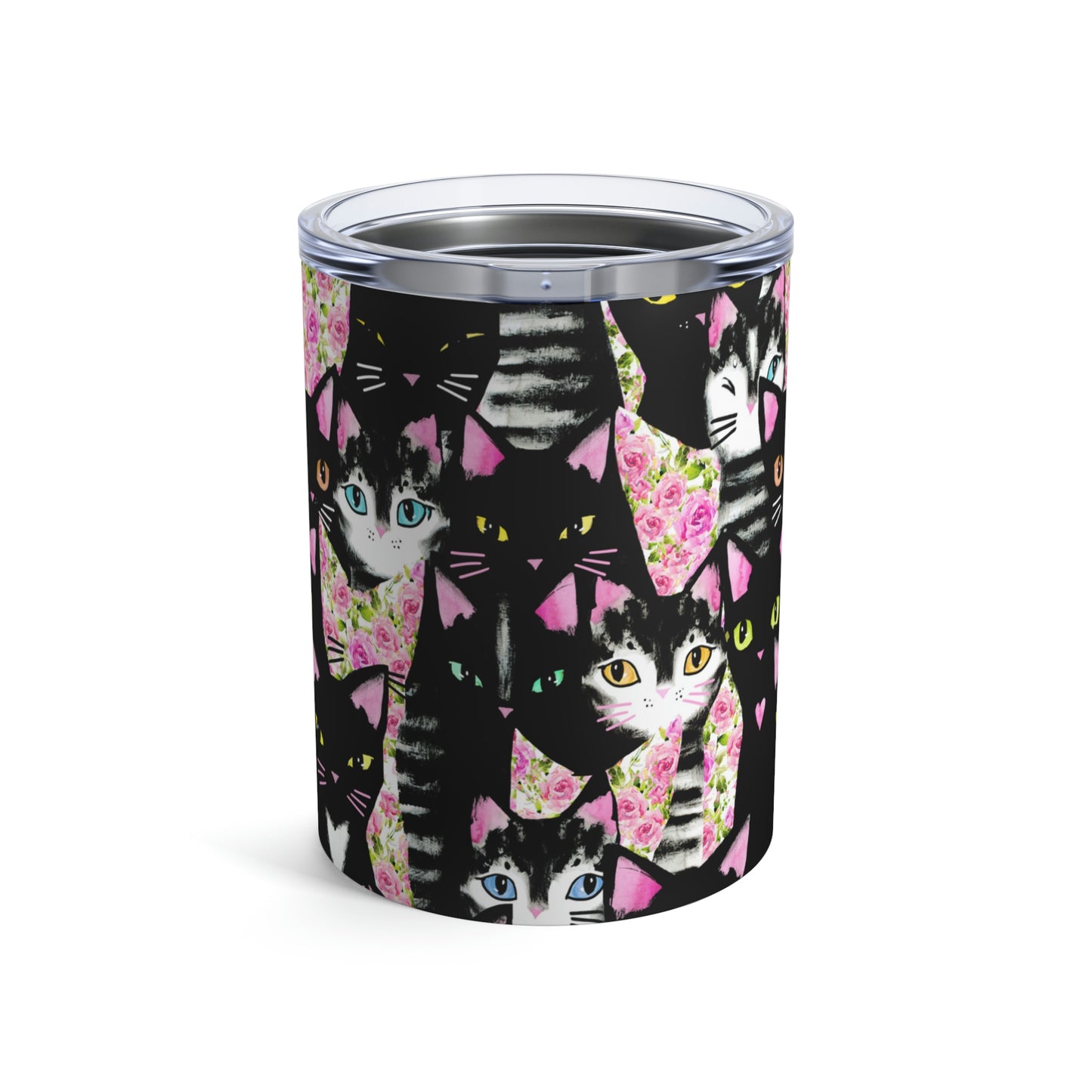 Cats & Roses Tumbler 10oz