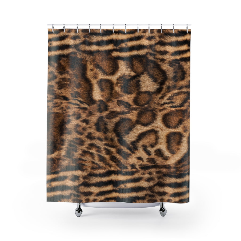 Bengal Brown Shower Curtains