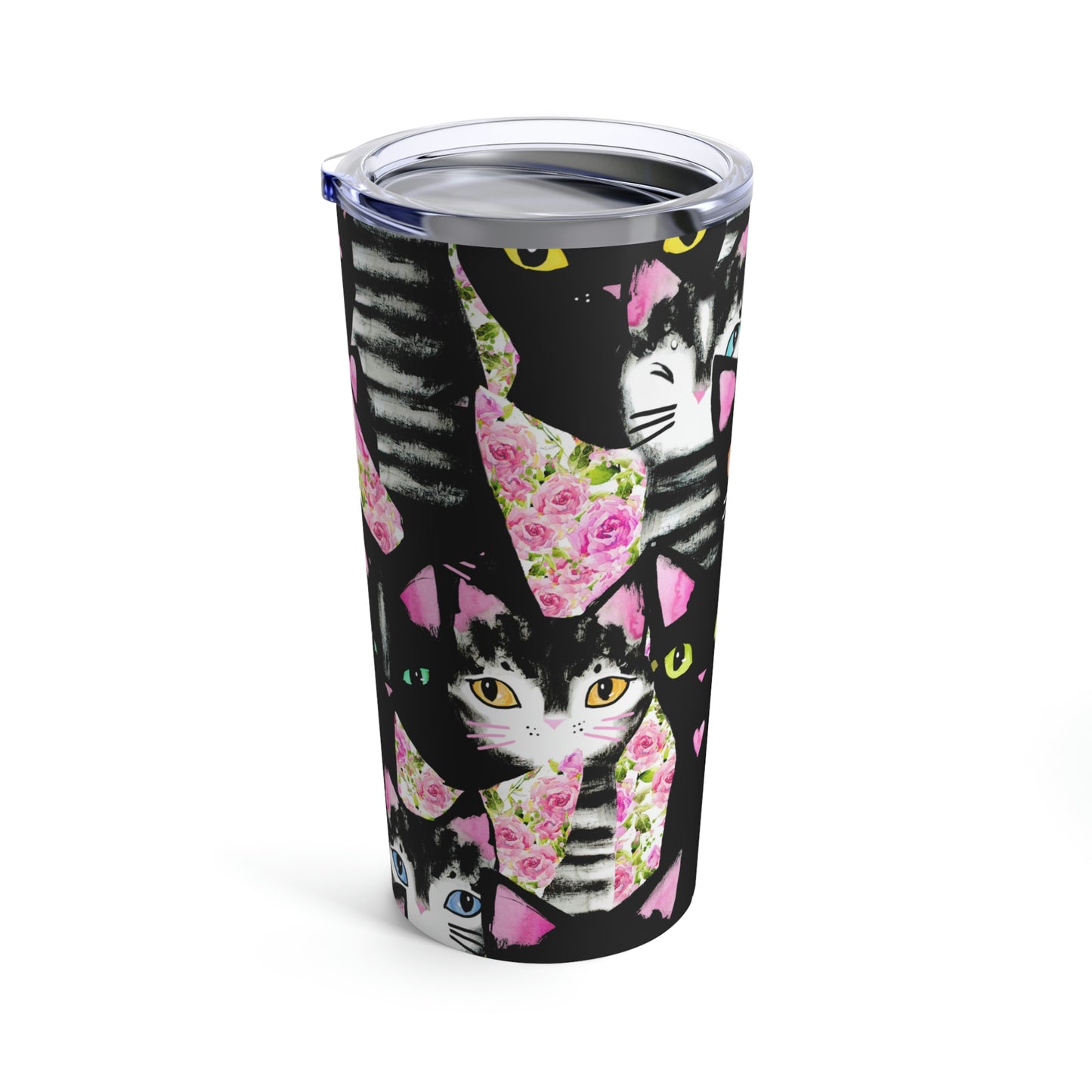 Cats & Roses Tumbler 20oz