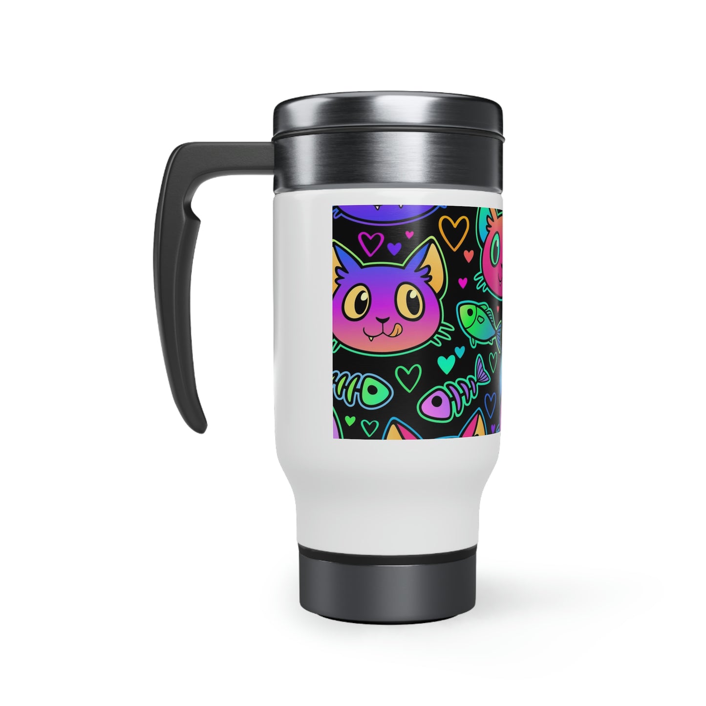 Glow Cats Travel Mug