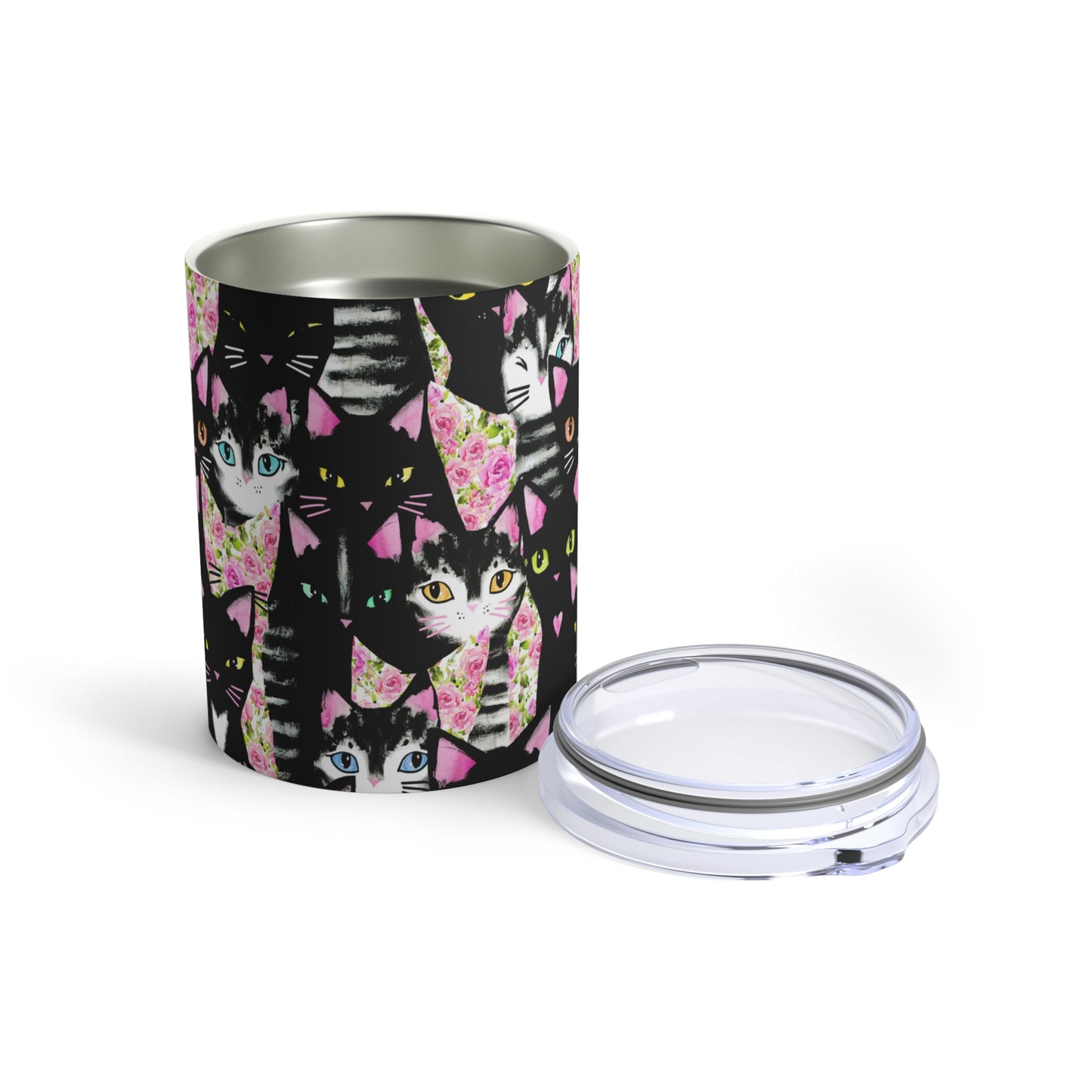 Cats & Roses Tumbler 10oz