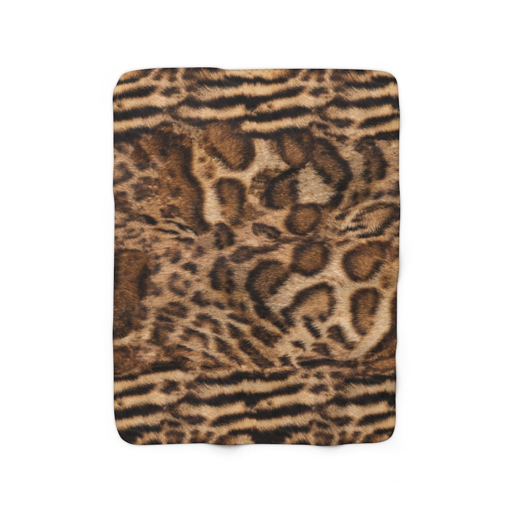 Bengal Natural Brown Fleece Blanket