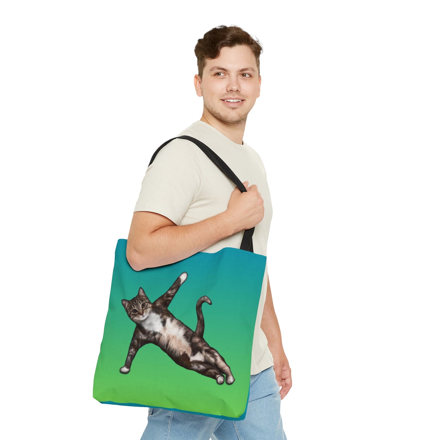 Yoga Pose Tote Bag (Green)