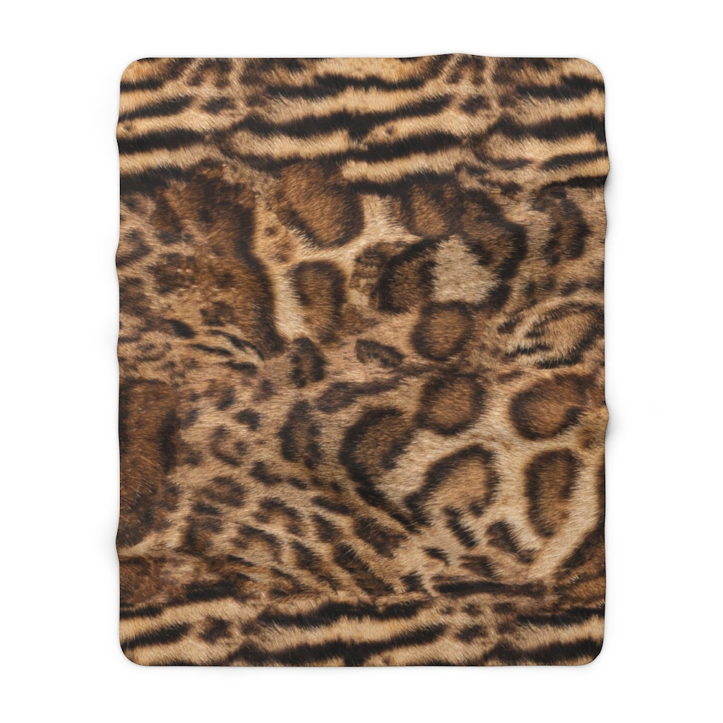 Bengal Natural Brown Fleece Blanket