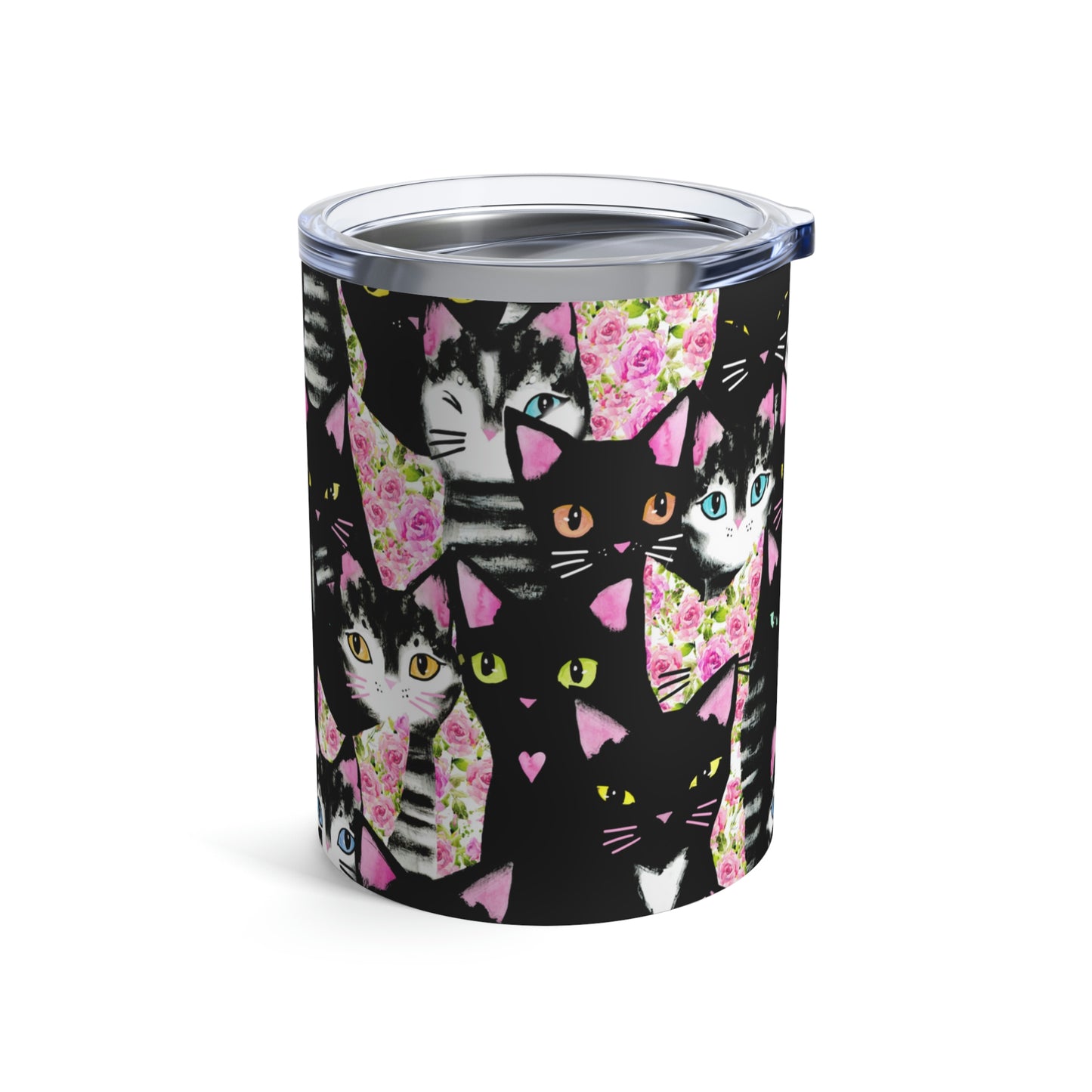 Cats & Roses Tumbler 10oz