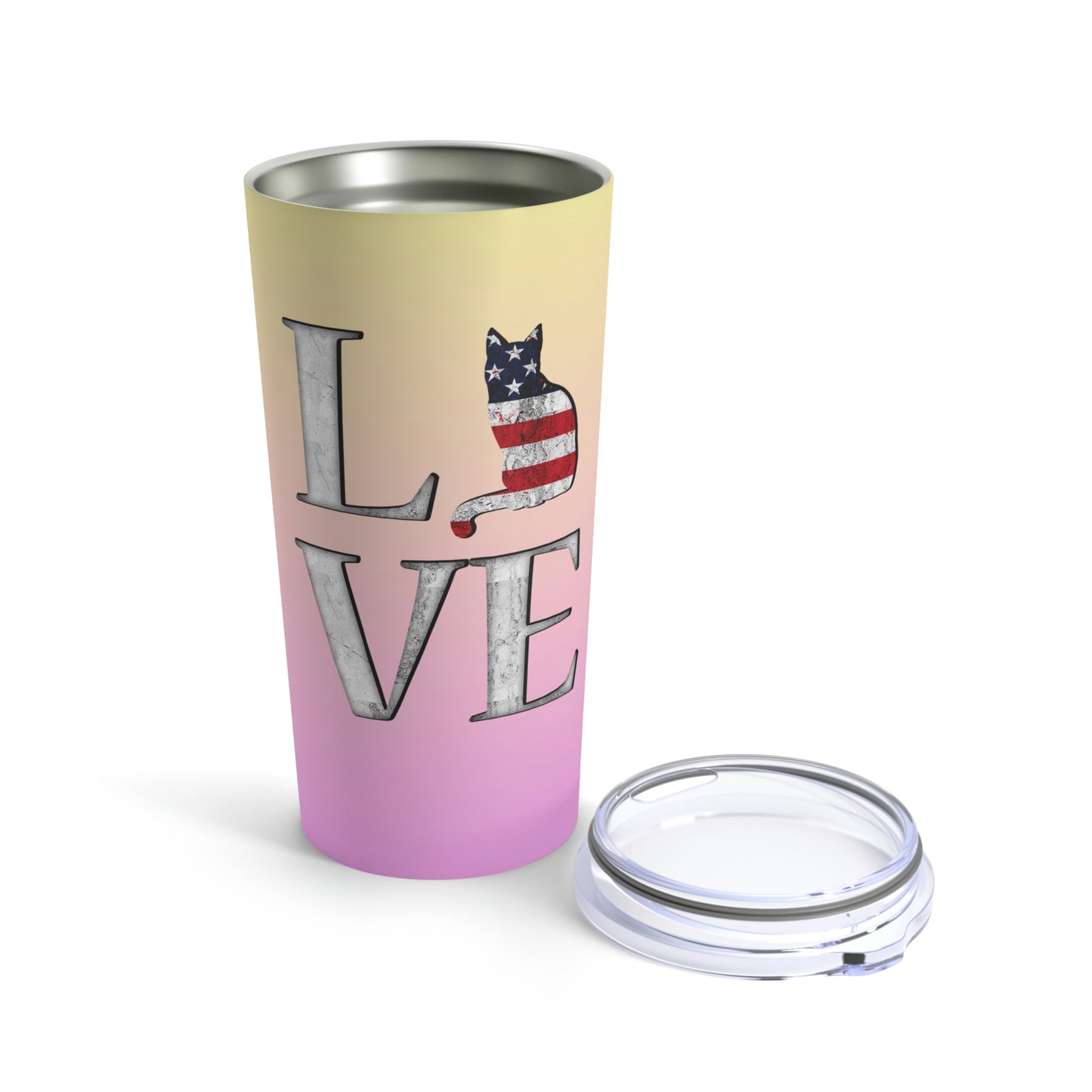 LOVE USA Pink Tumbler 20oz