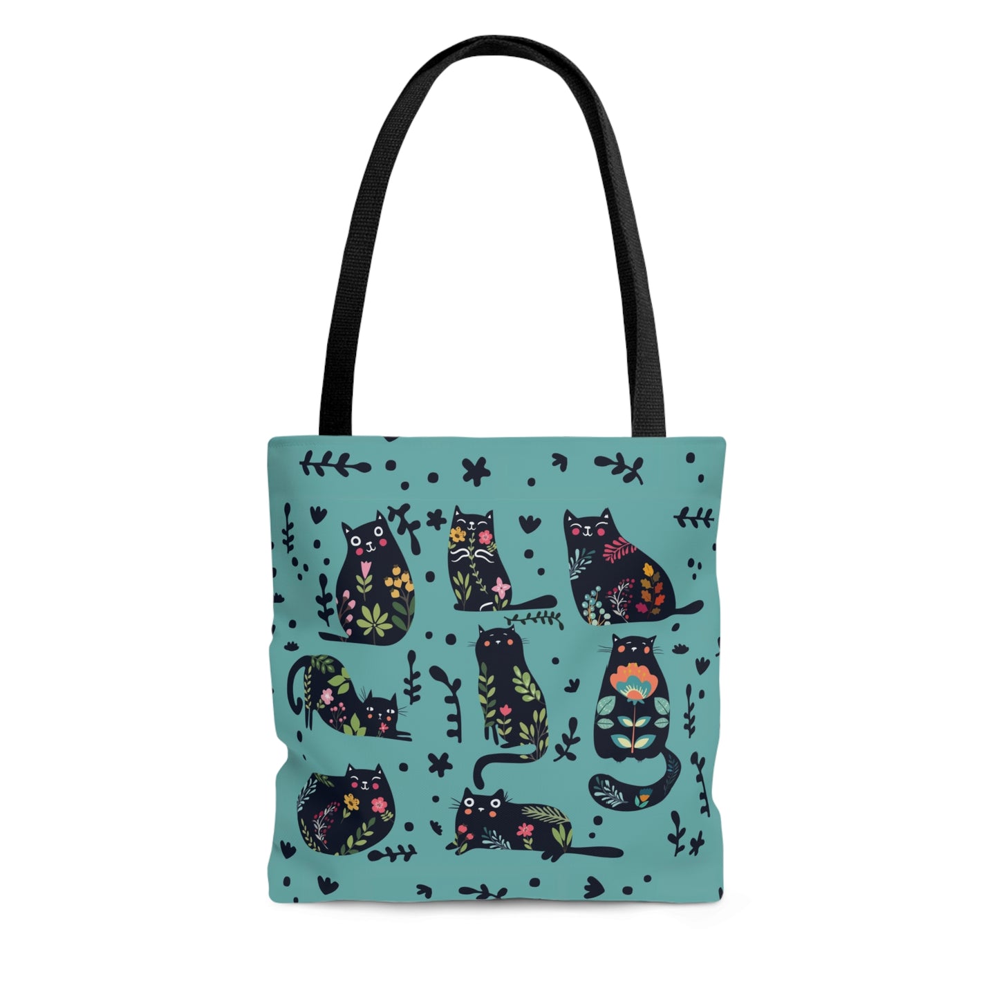Abstract On Blue Tote Bag
