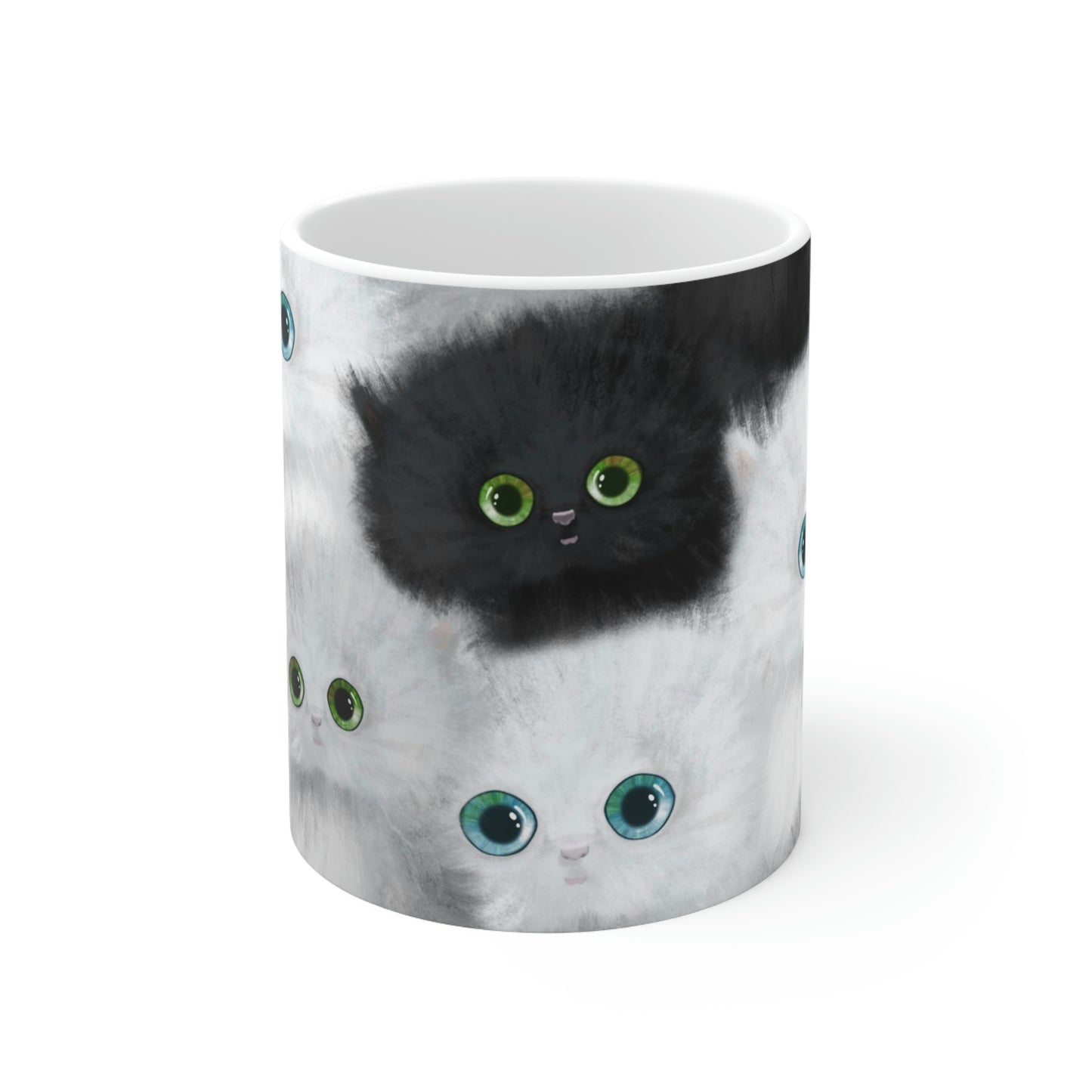 Black & White Kittens Mug