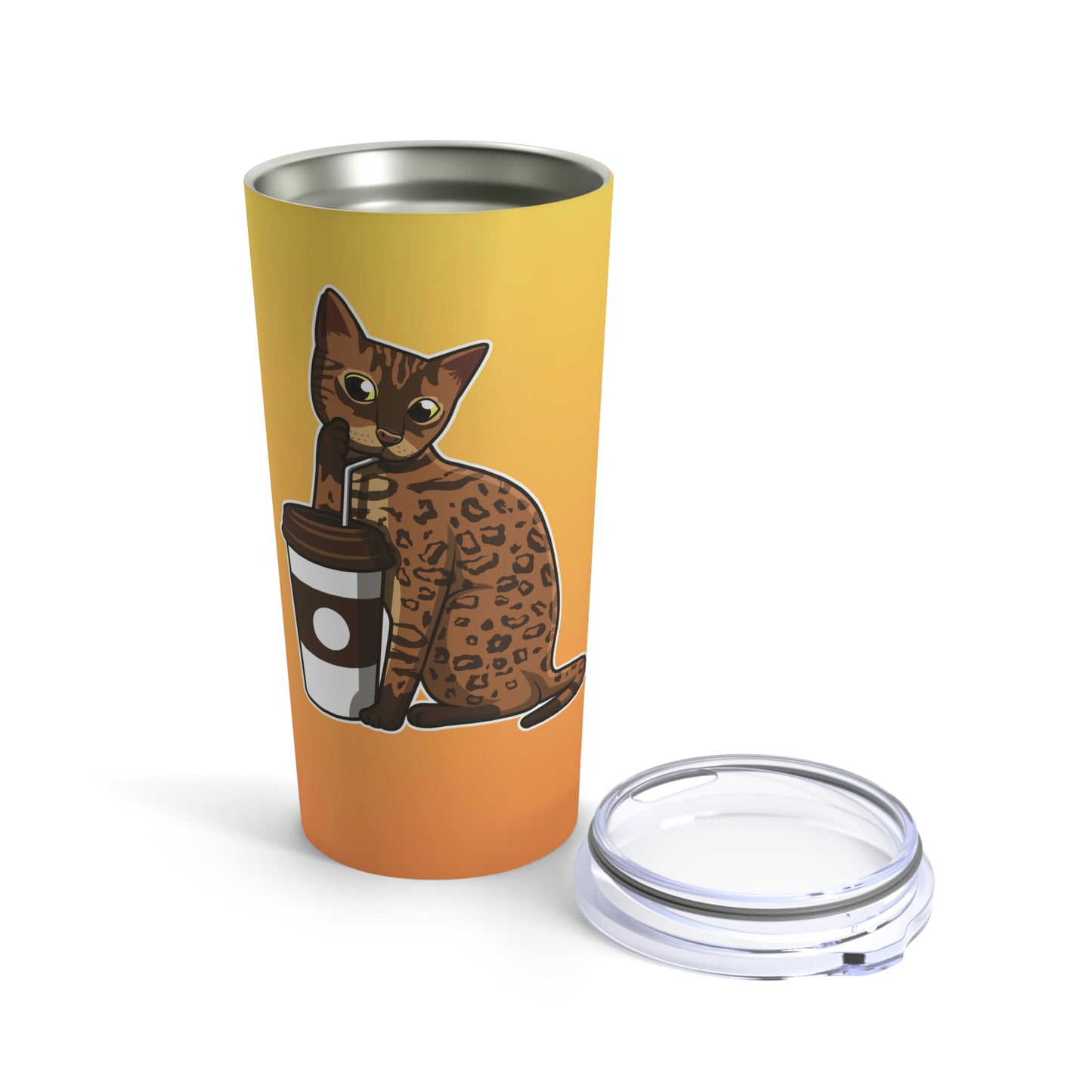 Drinking Cat Tumbler 20oz
