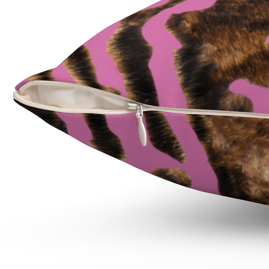 Pink Bengal Pillow