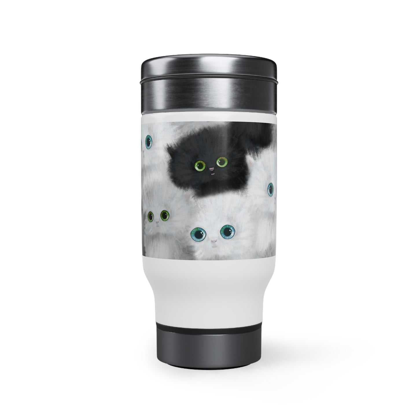 Black & White Kittens Travel Mug