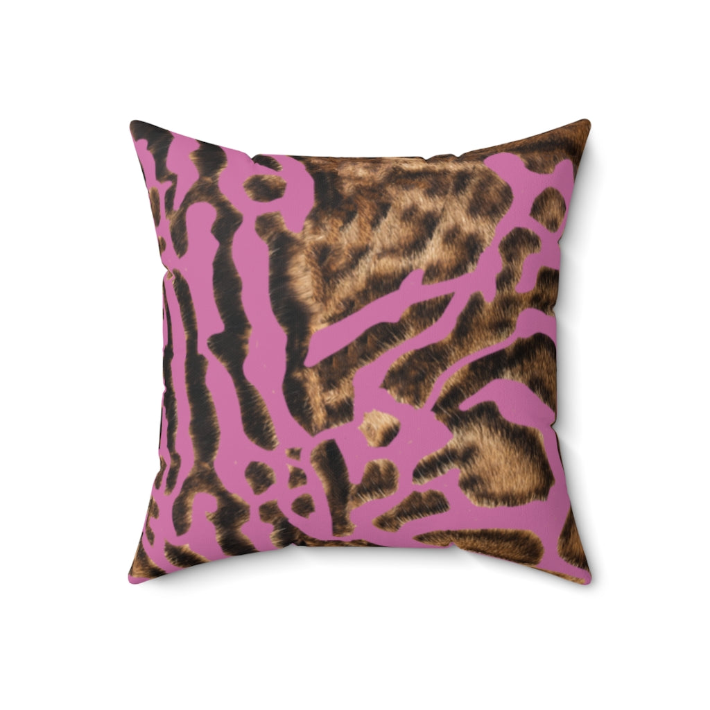 Pink Bengal Pillow