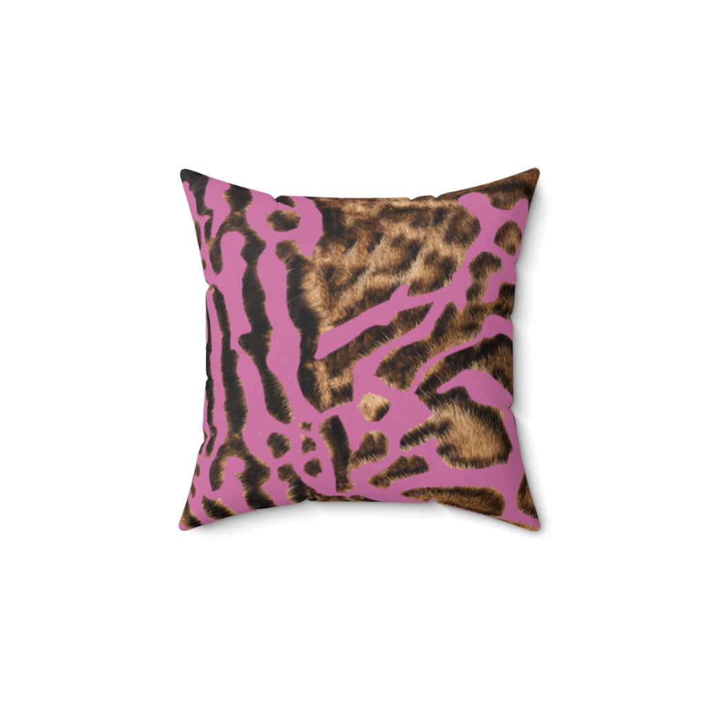 Pink Bengal Pillow