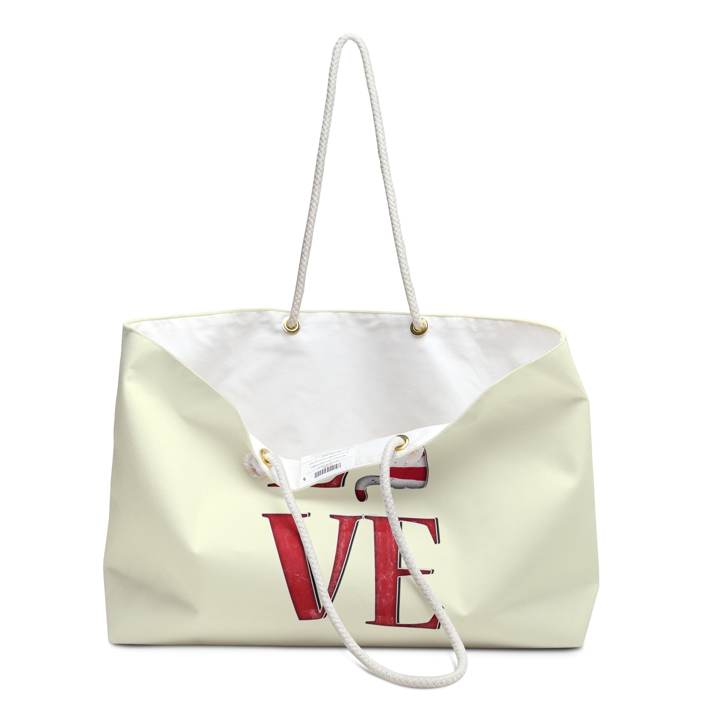 L❤️VE USA Weekender Bag (Cream)