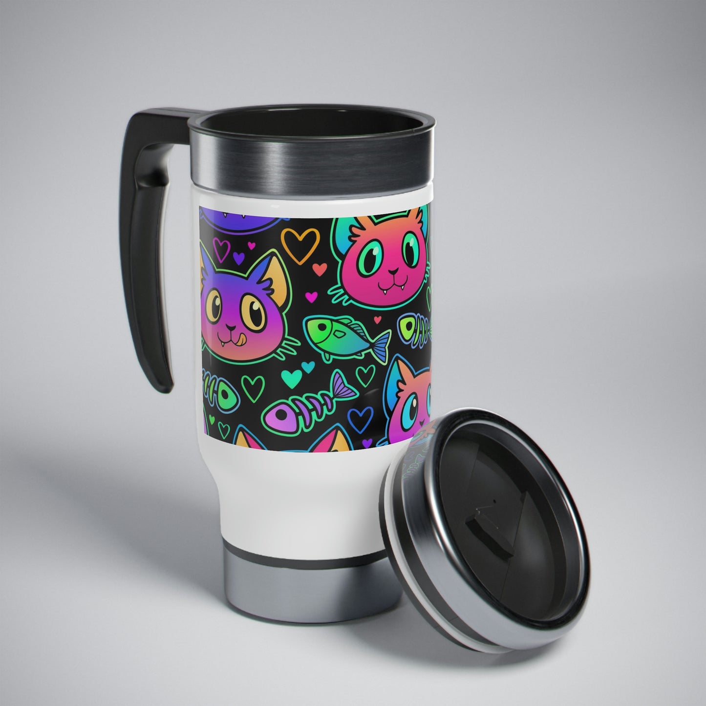 Glow Cats Travel Mug