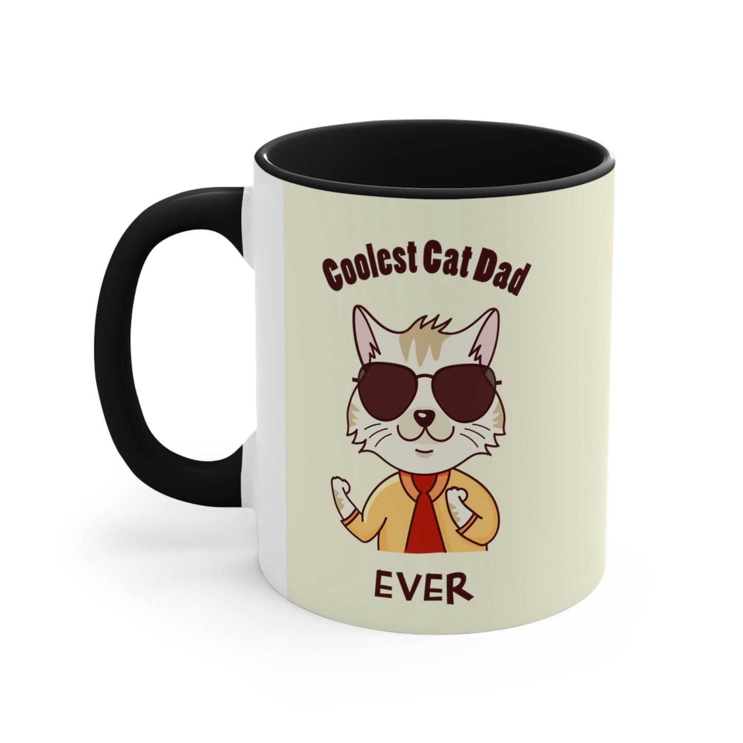Coolest Cat Dad Accent Mug