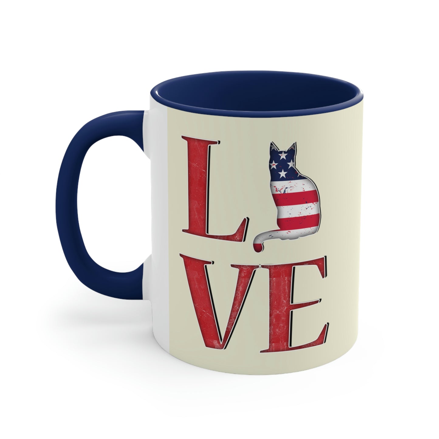Love USA Accent Mug