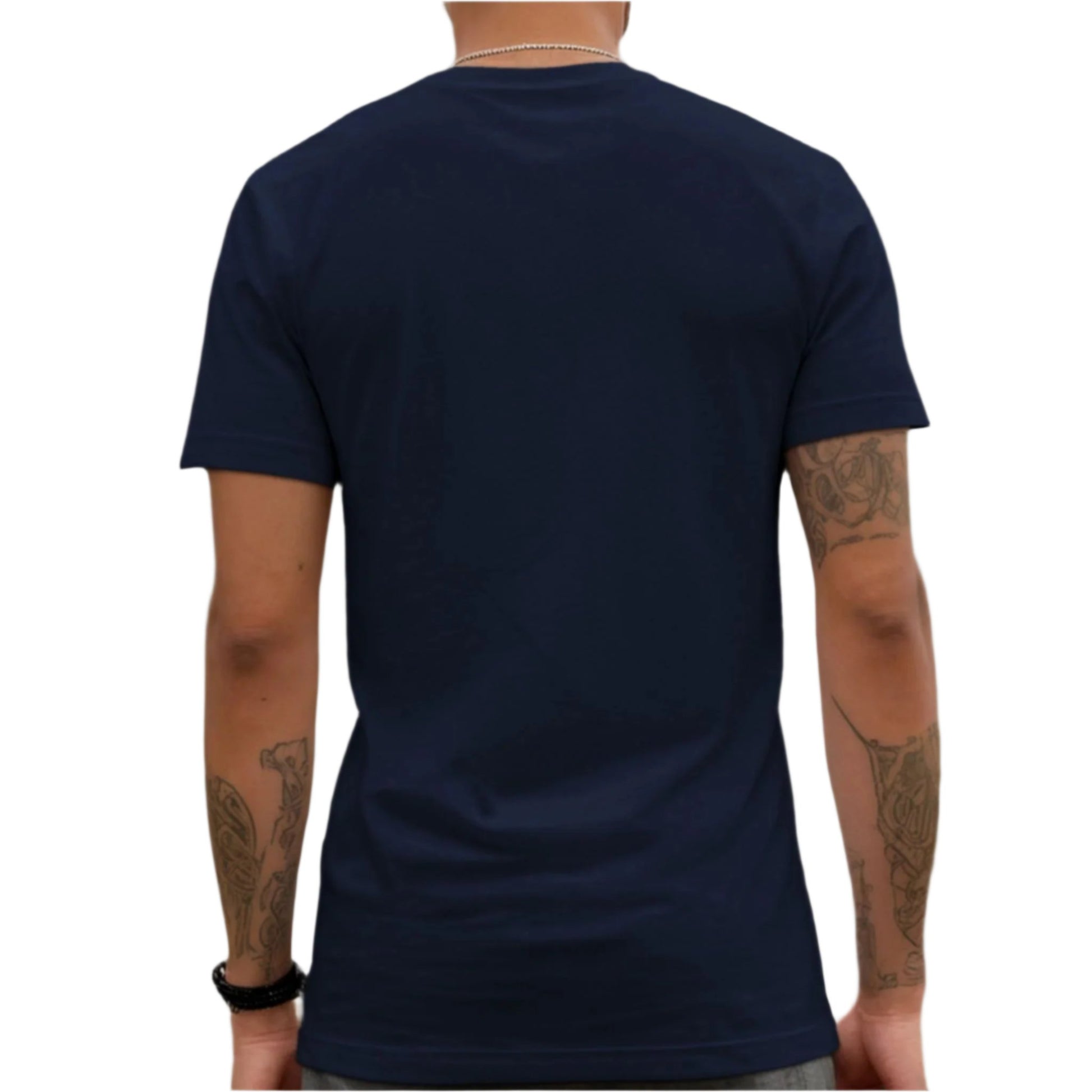 Navy Love USA V-Neck Unisex T-shirt Cat Silhouette