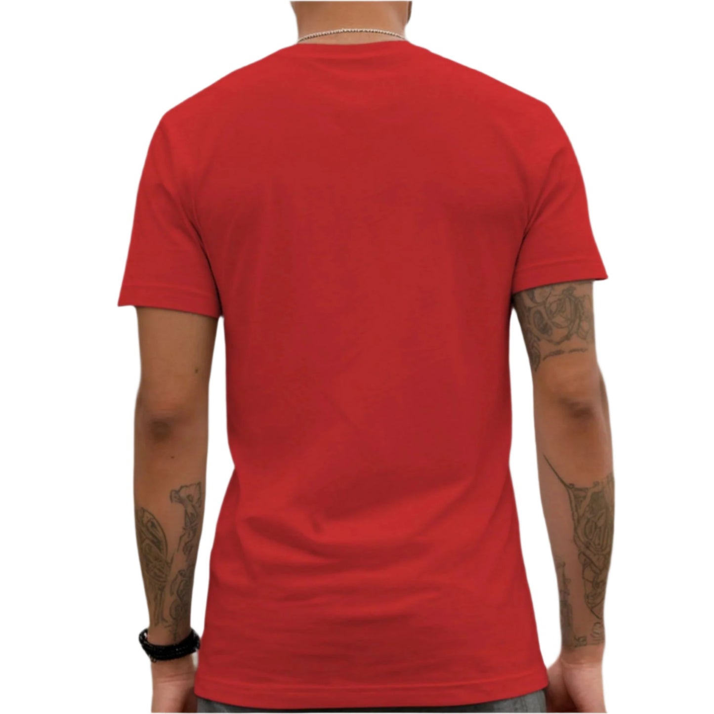 Red Love USA V-Neck Unisex T-shirt Cat Silhouette