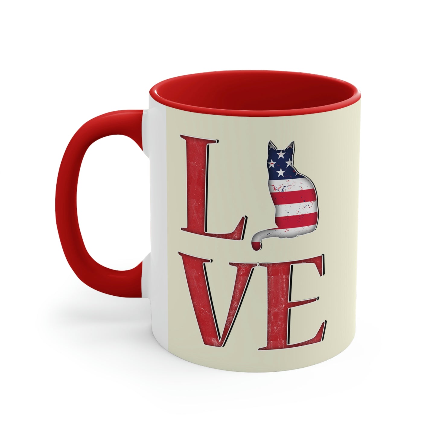 Love USA Accent Mug