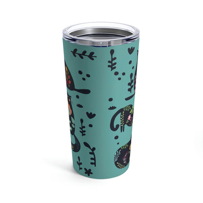 Abstract On Blue Tumbler 20oz