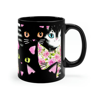 Cats & Roses Mug
