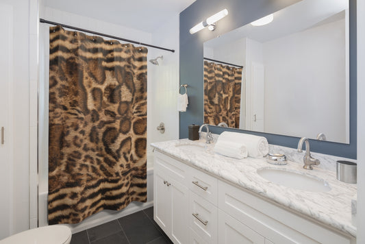 Bengal Brown Shower Curtains