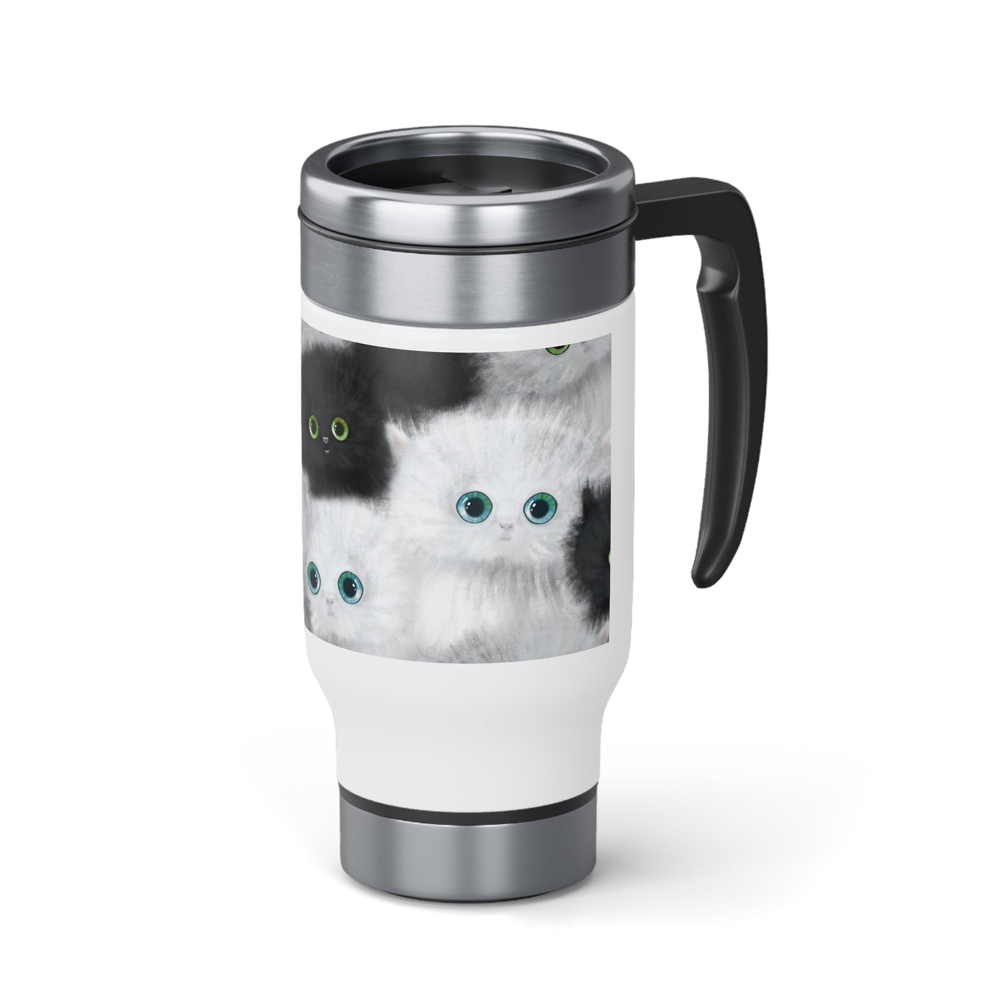 Black & White Kittens Travel Mug