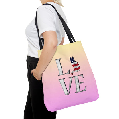 L❤️VE USA Tote Bag (Pink)