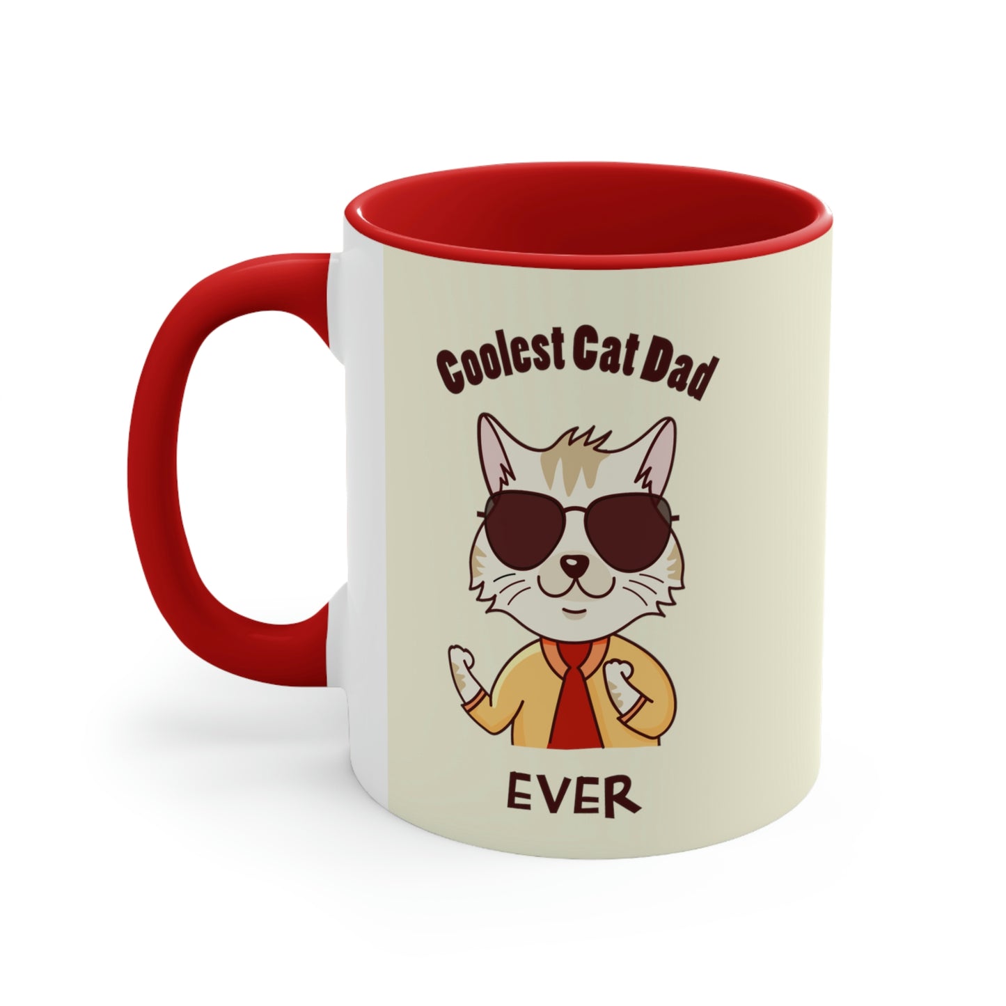 Coolest Cat Dad Accent Mug