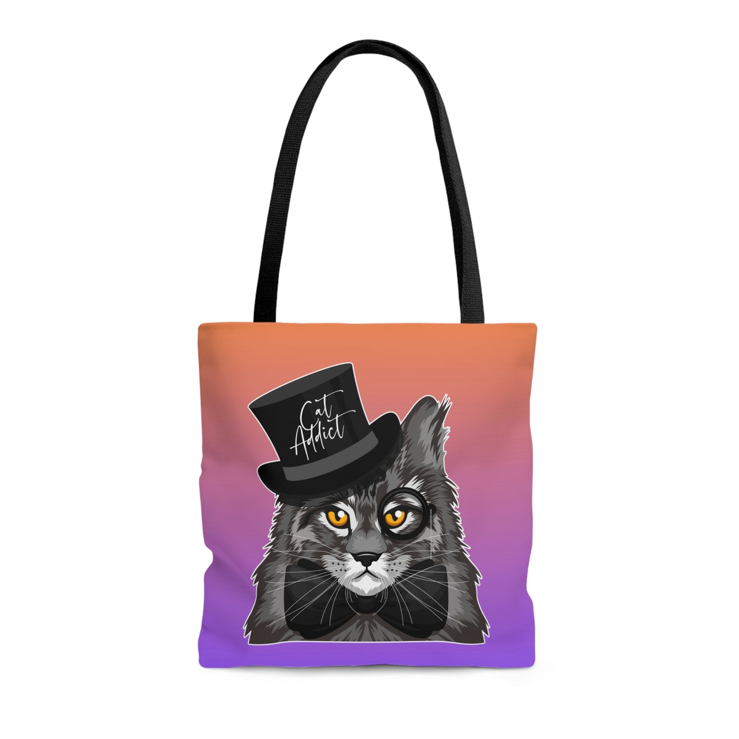 Cat Addict Tote Bag (Purple)