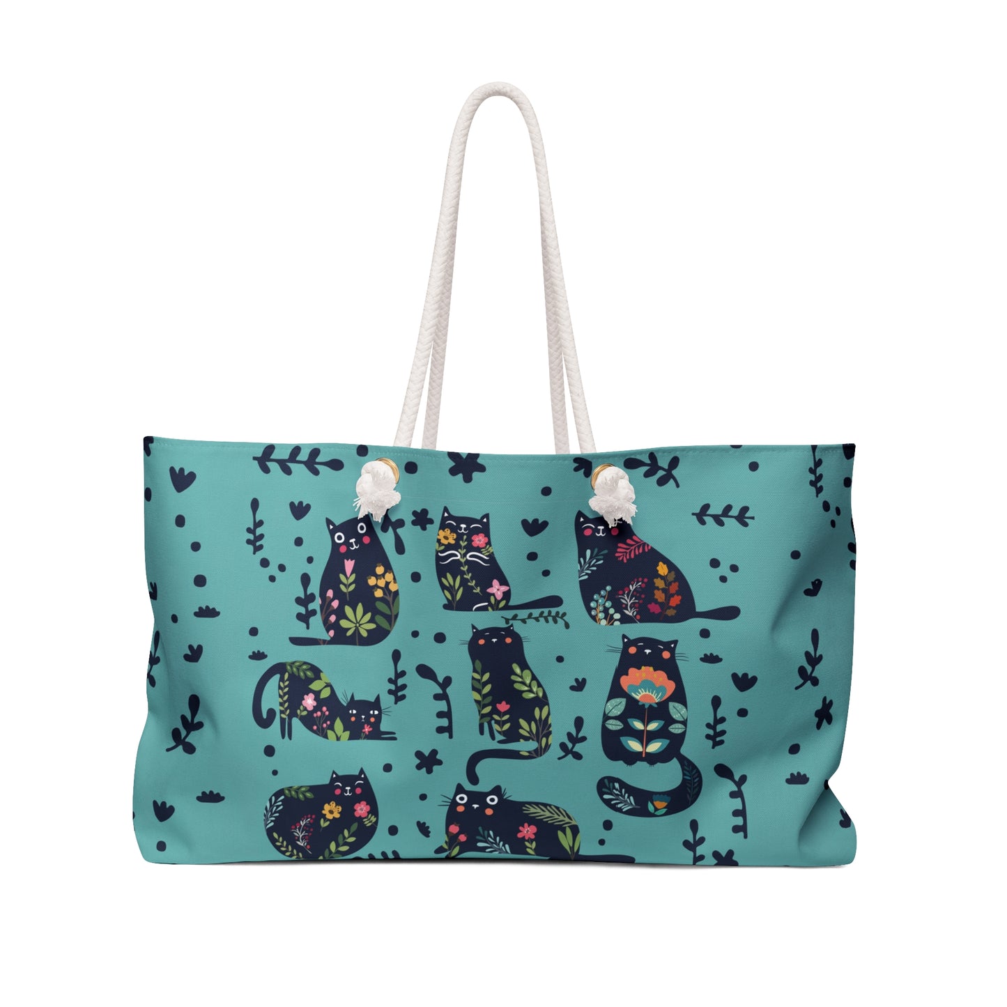 Abstract On Blue Weekender Bag
