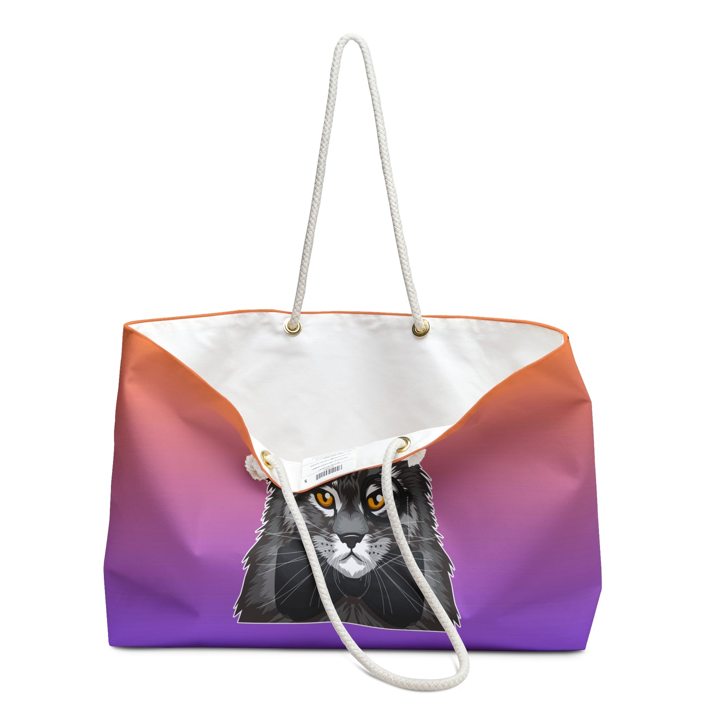 Cat Addict Weekender Bag (Purple)