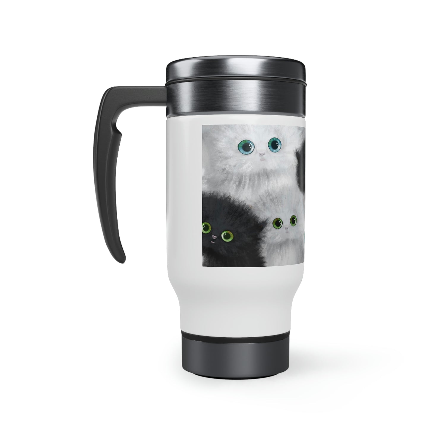 Black & White Kittens Travel Mug