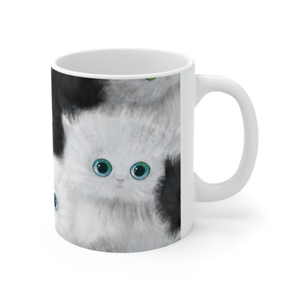 Black & White Kittens Mug